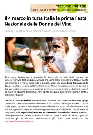 La Festa delle Donne del Vino  2017