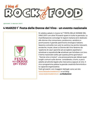 La Festa delle Donne del Vino  2017