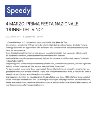 La Festa delle Donne del Vino  2017