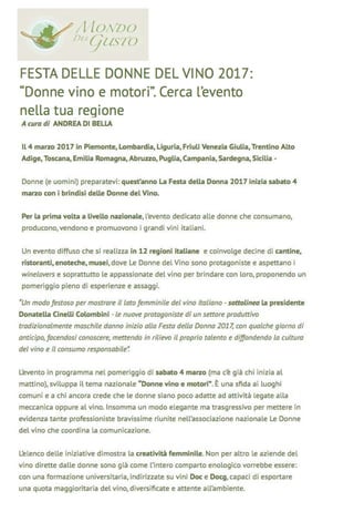 La Festa delle Donne del Vino  2017