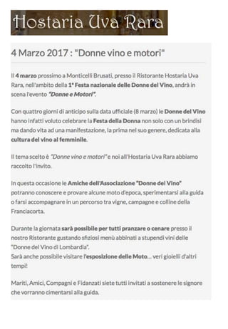 La Festa delle Donne del Vino  2017