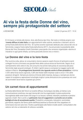 La Festa delle Donne del Vino  2017