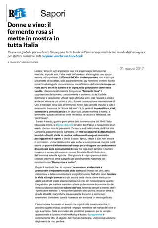 La Festa delle Donne del Vino  2017