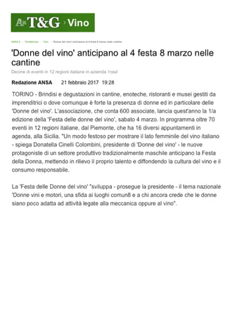 La Festa delle Donne del Vino  2017