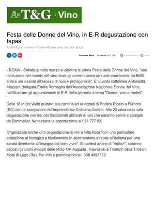 La Festa delle Donne del Vino  2017