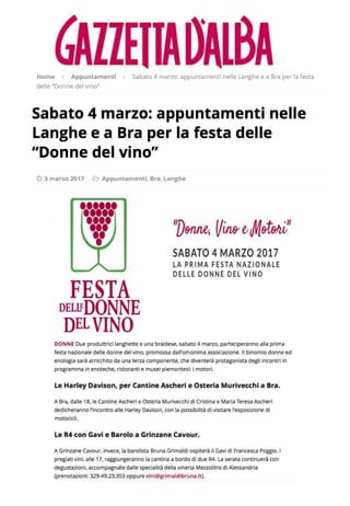 La Festa delle Donne del Vino  2017