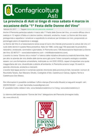 La Festa delle Donne del Vino  2017