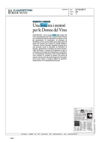 La Festa delle Donne del Vino  2017