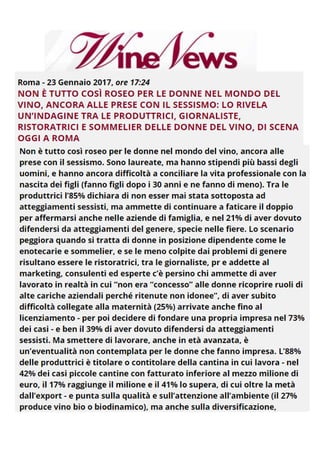 Rassegna stampa Identikit Donne del vino 2017