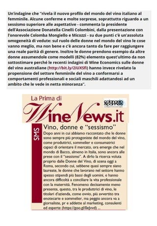 Rassegna stampa Identikit Donne del vino 2017