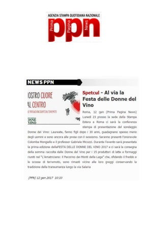 Rassegna stampa Identikit Donne del vino 2017