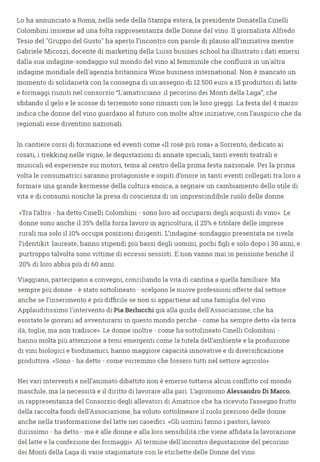 Rassegna stampa Identikit Donne del vino 2017