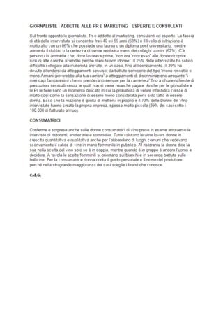 Rassegna stampa Identikit Donne del vino 2017