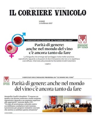Rassegna stampa Identikit Donne del vino 2017