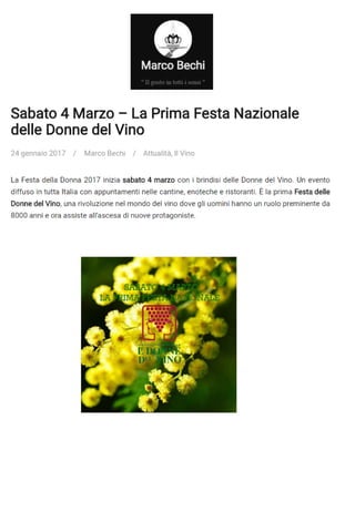 Rassegna stampa Identikit Donne del vino 2017