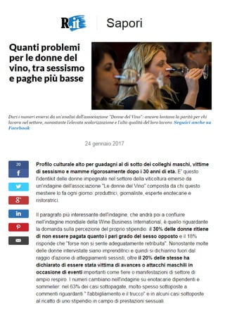 Rassegna stampa Identikit Donne del vino 2017