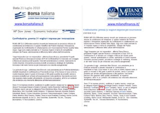 Data 21 luglio 2010

www.borsaitaliana.it

www.milanofinanza.it/

 