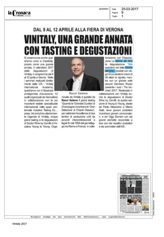 Le Donne del Vino a Vinitaly 2017: rassegna stampa