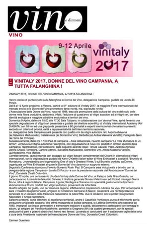 Le Donne del Vino a Vinitaly 2017: rassegna stampa