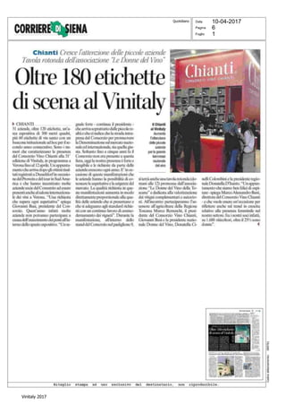 Le Donne del Vino a Vinitaly 2017: rassegna stampa