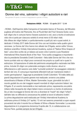 Le Donne del Vino a Vinitaly 2017: rassegna stampa