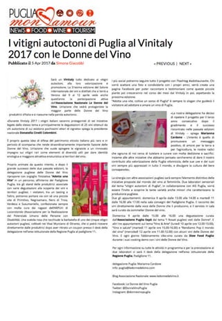 Le Donne del Vino a Vinitaly 2017: rassegna stampa