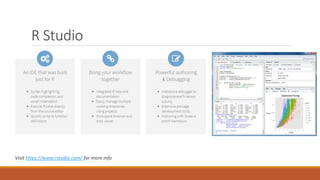 R Studio
Visit https://www.rstudio.com/ for more info
 