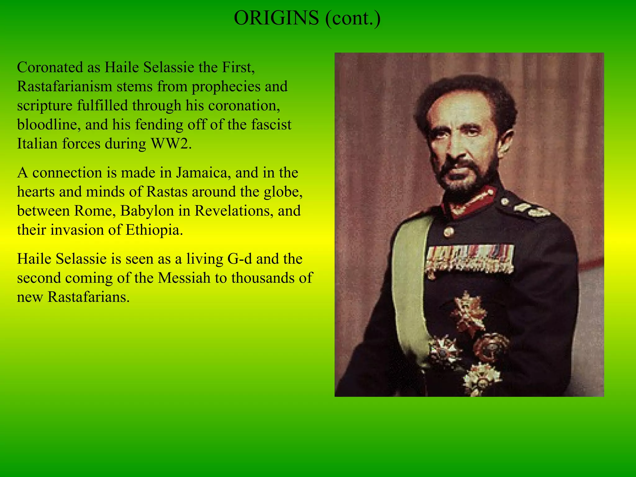 Powerpoint Rastafari english | PPT