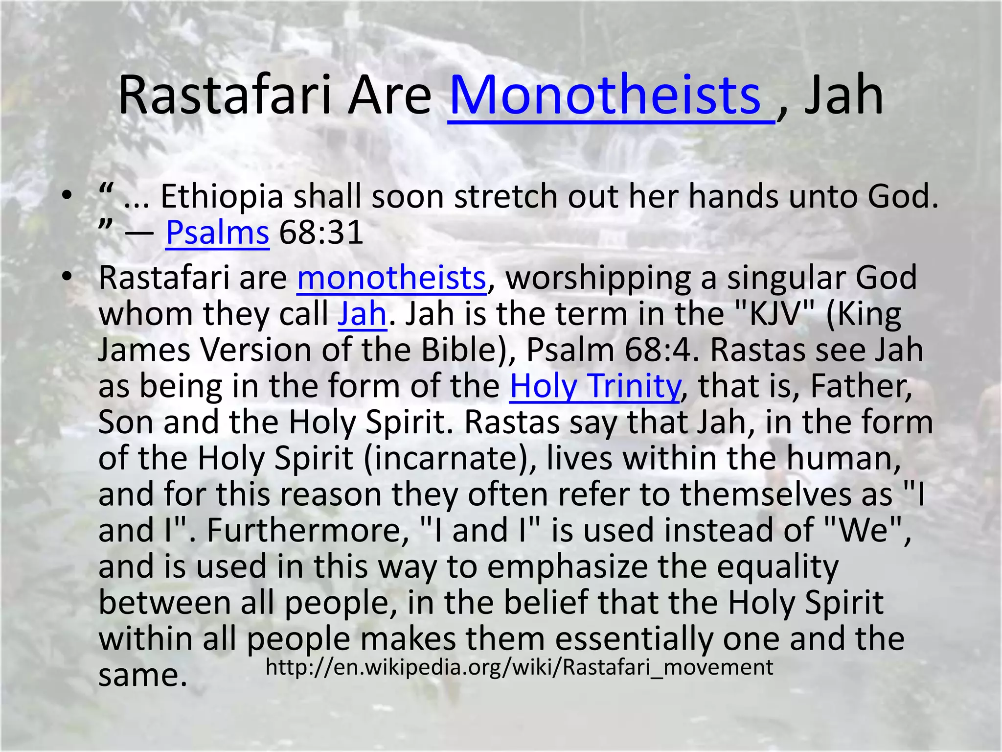 Rastafarianism, The Rastafari Movement | PPTX