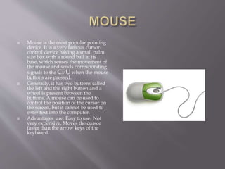 Raster and random scan display types of input devices | PPT