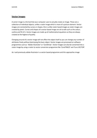 Raster and vector | DOCX
