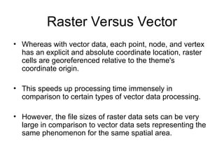 Raster data Model GIS new presentation.ppt