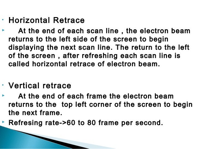 Raster Scan Display Raster Scan Display