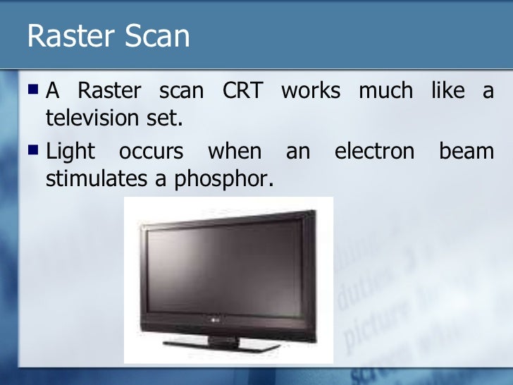 Raster Scan And Random Scan Raster Scan And Random Scan