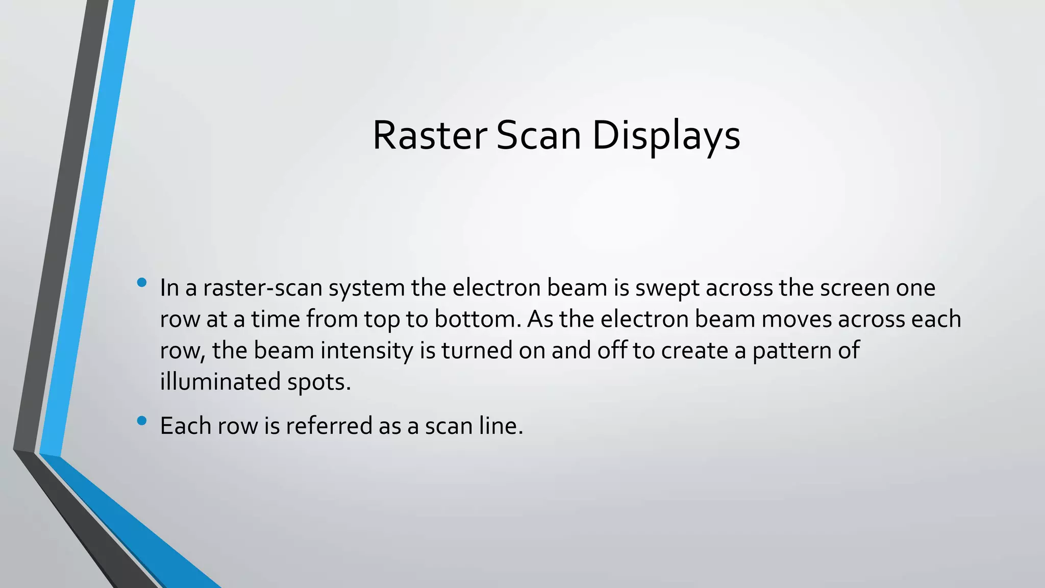 Raster scan displays | PPTX