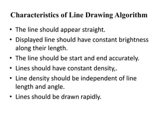 Raster Scan Graphics, Line Drawing Algorithm and Circle Drawing ...
