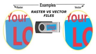 RASTER VS VECTOR
FILES
 