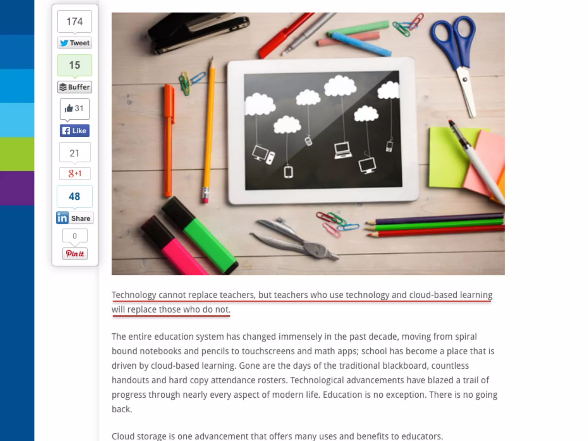Mikä rooli teknologialle? 
http://www.brilliant-insane.com/2014/11/cloud-based- 
learning-changing-education.html 
 