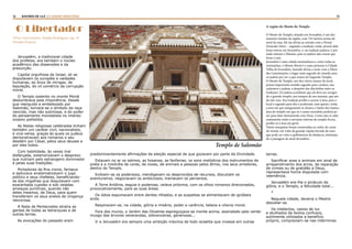 12 13RASTROS DE LUZ | O DIVINO MINISTÉRIO
Jerusalém, a tradicional cidade
dos profetas, era também o núcleo
acadêmico das dissensões e da
presunção.
Capital orgulhosa de Israel, ali se
disputavam os ouropéis e vaidades
humanas, ao ônus de intrigas, de
bajulação, do vil comércio da corrupção
moral.
O Templo soberbo no monte Moriá
deslumbrava pela imponência. Desde
que reerguido e embelezado por
Salomão, tornara-se o símbolo da raça
vencida, mas não submissa, e do poder
do pensamento monoteísta no imenso
oceano politeísta.
As festas religiosas celebradas tinham
também um caráter civil, nacionalista,
e vice-versa, graças às quais os judeus
demonstravam aos romanos o seu
desdém por César, pelos seus deuses e
por eles todos.
Com habilidade, às vezes mal
disfarçada, exteriorizavam o desprezo
que nutriam pelo estrangeiro dominador
e pelas suas tradições.
Portadores de fina ironia, fariseus
e saduceus anatematizavam o jugo
político e seus chefetes, beneficiando-
se das migalhas que disputavam com
exacerbada cupidez e sob veladas
ameaças punitivas, quando não
deles mesmos, de Deus, para quem
transferiam os seus anelos de vingança
rancorosa.
A festa de Pentecostes atraíra as
gentes de todas as tetrarquias e de
outras terras.
As evocações do passado eram
predominantemente afirmações da eleição especial de que gozavam por parte da Divindade.
Estavam no ar os salmos, as hosanas, as fanfarras, os sons melódicos dos instrumentos de
prata e a mixórdia de cores, de vozes, de animais e pessoas pelos átrios, nos seus arredores,
dentro do Templo.
Exibiam-se os poderosos, mendigavam os desprovidos de recursos, discutiam os
aventureiros, negociavam os ambiciosos, tramavam os perversos.
A Torre Antônia, esguia e poderosa, velava próxima, com os olhos romanos direcionados,
provocativamente, para as suas áreas.
Os ódios espumavam entre dentes rilhados, e as suspeitas se alimentavam de ignóbeis
ardis.
Respiravam-se, na cidade, glória e miséria, poder e carência, beleza e vilania moral.
Fora dos muros, o Jardim das Oliveiras espreguiçava-se monte acima, assinalado pelo verde-
musgo das árvores venerandas, sobranceiras, generosas...
Ir a Jerusalém era sempre uma ambição máxima de todo israelita que vivesse em outras
O Libertador
(Dias venturosos. Amélia Rodrigues, cap. 10.
Divaldo Franco)
terras.
Sacrificar aves e animais em sinal de
arrependimento dos erros, de reparação
de crimes ou de gratidão a Deus,
representava honra disputada com
veemência.
Jerusalém era-lhe o pináculo da
glória, e o Templo, a felicidade total...
*
Naquela cidade, deveria o Mestre
desvelar-se.
Os intelectos, vazios de luz
e atulhados de textos confusos,
sutilmente utilizados a benefício
próprio, compraziam-se nas intérminas
A região do Monte do Templo
O Monte do Templo, situado em Jerusalém, é um dos
menores montes da região, com 743 metros acima do
nível do mar. Ele faz divisa ao oriente com o Portal
Dourado (foto) – segundo a tradição cristã, através dele
Jesus entrou em Jerusalém, e, na tradição judaica, é por
onde entrará o Messias, pois os judeus não creem que
Jesus o seja.
Jerusalém é uma cidade montanhosa e, entre todas as
montanhas, o Monte Moriá é o mais próximo à Cidade
Velha de Jerusalém, fazendo divisa a oeste com o Muro
das Lamentações, o lugar mais sagrado do mundo para
os judeus por ser o que restou do Segundo Templo.
O Monte do Templo, um dos vários nomes do local,
possui importante sentido sagrado para cristãos, mu-
çulmanos e judeus, a despeito das discórdias entre as
tradições. Os judeus acreditam que ali deve ser reergui-
do o grande templo, nos tempos de seu messias, que ain-
da não veio. Sua tradição proíbe o acesso à área, pois o
local é sagrado para eles e poderiam, sem querer, violar
a área em que antigamente se situava o Santo dos Santos,
área do templo em que só o sumo sacerdote poderia pi-
sar para falar diretamente com Deus. Como não se sabe
exatamente onde a estrutura interna do templo ficava,
proíbe-se a área em geral.
Várias mesquitas foram construídas ao redor do cume
do monte, em volta da grande cúpula forrada de ouro
que pode ser vista a quilômetros de distância, dominan-
do a paisagem da atual Jerusalém.
Templo de Salomão
 