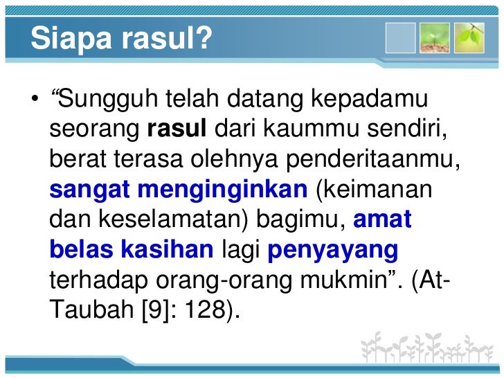 Rasulullah peribadi unggul Rasulullah peribadi unggul