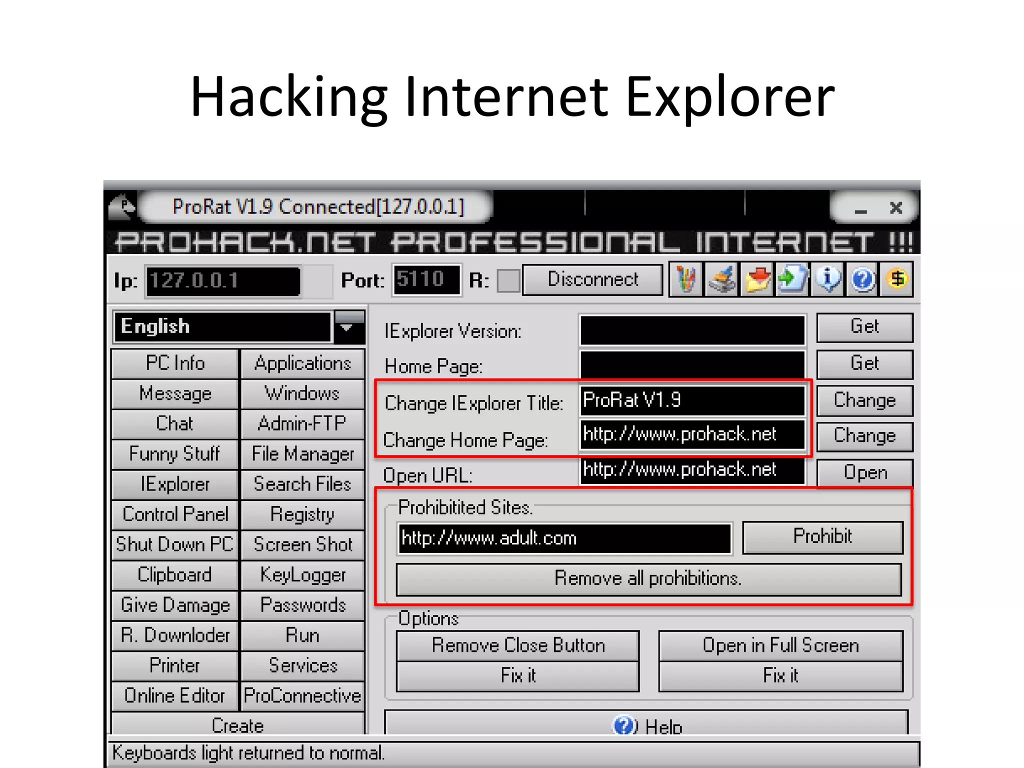 Hacking Internet Explorer

 