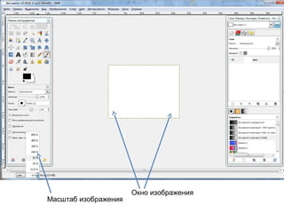 Окно изображения 
Масштаб изображения 
 