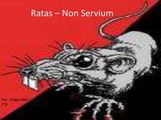 Ratas – Non Servium Por:  Jorge salvo          2°D 