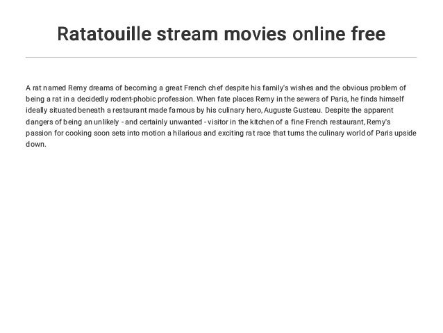 Ratatouille 2 Stream Ratatouille 2 Stream
