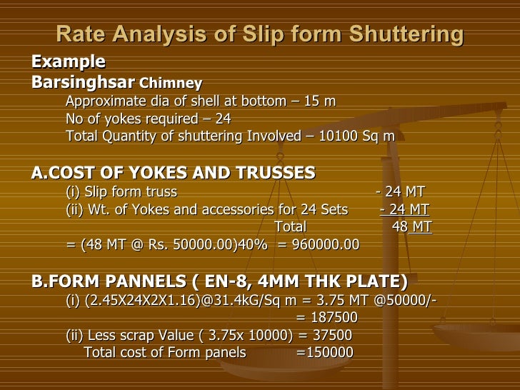 Rate Analysis Site Meeting