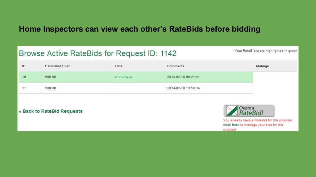 RateBid Reverse Auction Platform Instructional Presentation