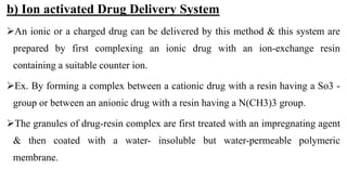 activation modulated drug delivery system drug delivery system | PPTX