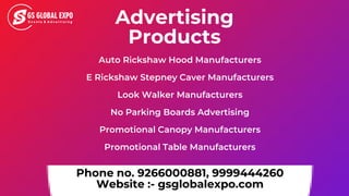 Advertising
Products
Auto Rickshaw Hood Manufacturers
E Rickshaw Stepney Caver Manufacturers
Look Walker Manufacturers
No ...