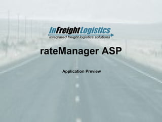 rateManager ASP
    Application Preview
 