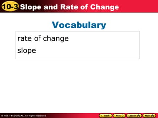 Rate Of Change Powerpoint Example